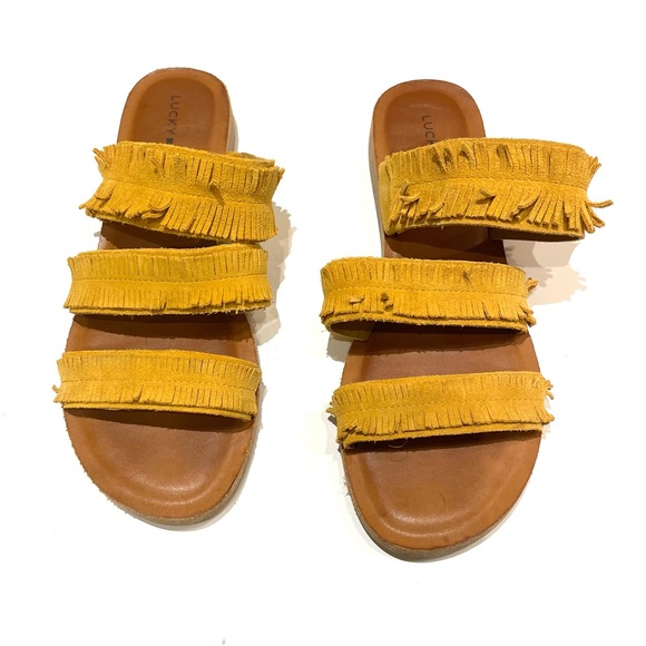 ❤️Host Pick❤️ Lucky Brand Hegen Boho Fringe Sandals - Picture 8 of 8